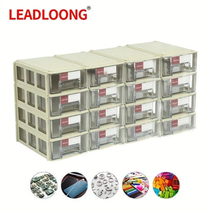 Organizer Mini pentru Piese cu 8/16 Sertare - LEADLOONG