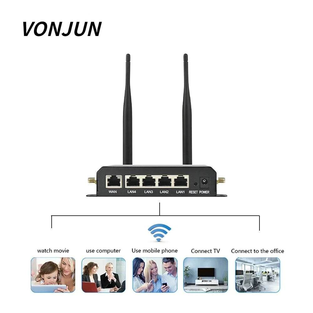 Router 4G LTE CPE 300Mbps cu Antene Externe - Venduqo