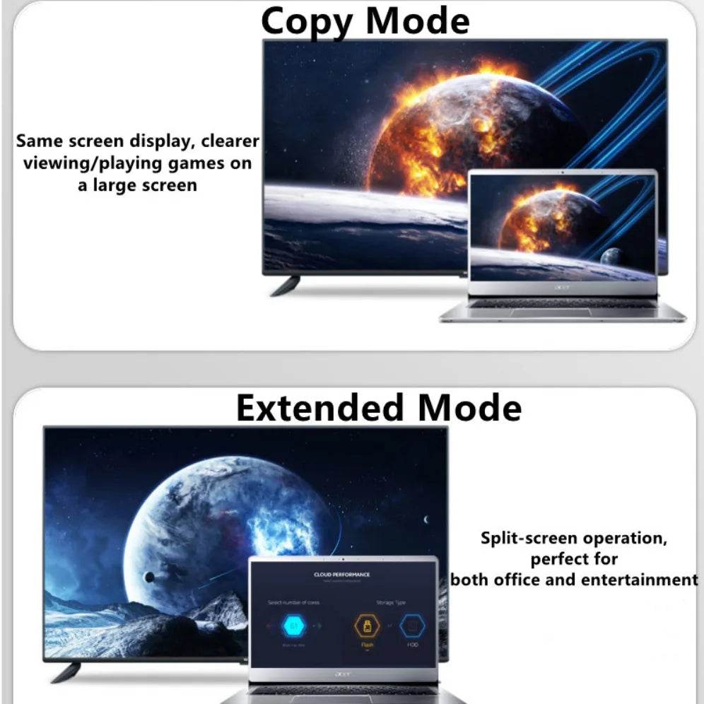 VGA to HDMI-compatible Converter HD 1080P VGA to HDMI Female to Female Adapter With Audio Output For PC Laptop HDTV Projector - Venduqo