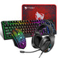 Set de Joc Thunder Wolf TF400 - Tastatură, Mouse și Căști RGB - Venduqo