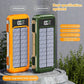 Bancă de putere solară 500000mAh 4 în 1 cu cablu încorporat - Venduqo