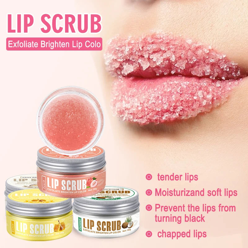 Exfoliant Buze cu Piersici și Miere 30g - GUDU