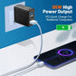 Încărcător Rapid LED 65W USB-A + USB-C pentru iPhone și Android - Venduqo