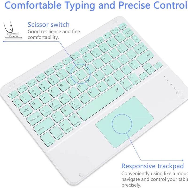 Tastatură Bluetooth 10 inch pentru iPad Air Pro - Spaniolă / Engleză - Venduqo