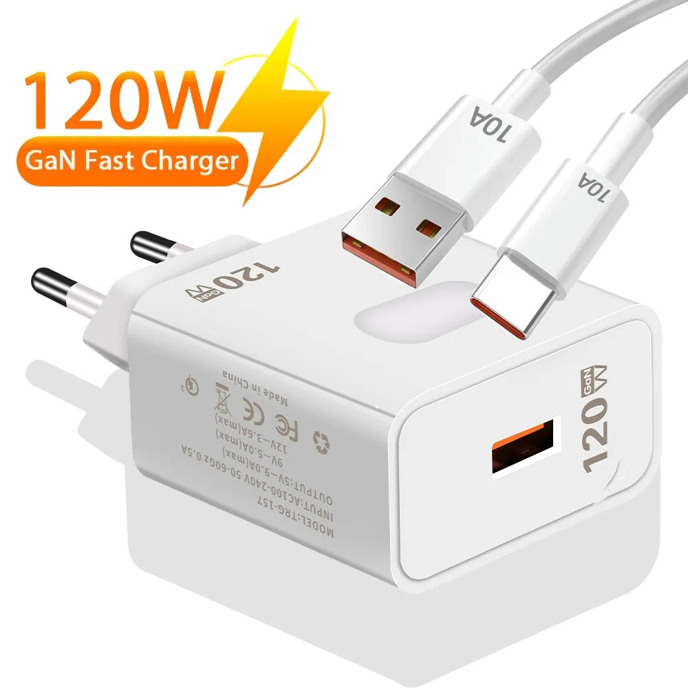 Încărcător rapid 120W GaN USB Quick Charge 3.0