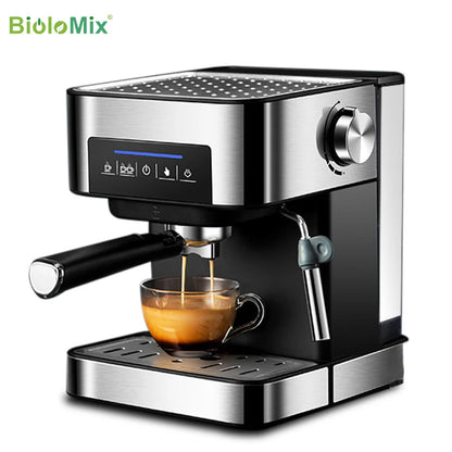 BioloMix Espresso Coffee Maker 20 Bar cu Spumator de Lapte