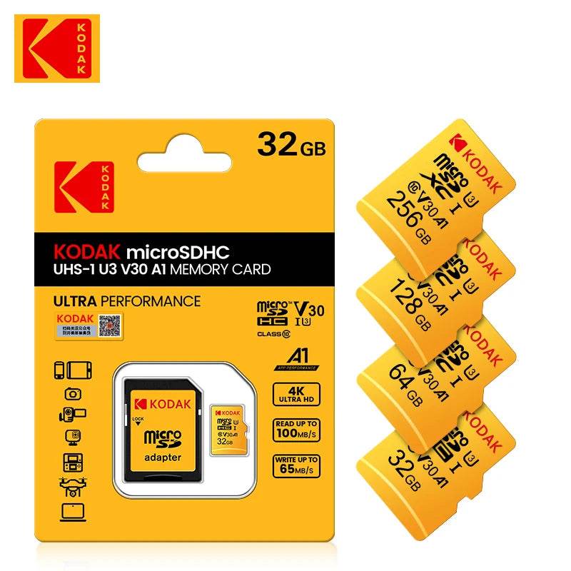 Card de Memorie Kodak High Speed 100MB/s 32GB-256GB UHS-I - Venduqo