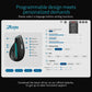 Mouse Vertical Wireless ZELOTES F-36 cu Iluminare RGB - Venduqo