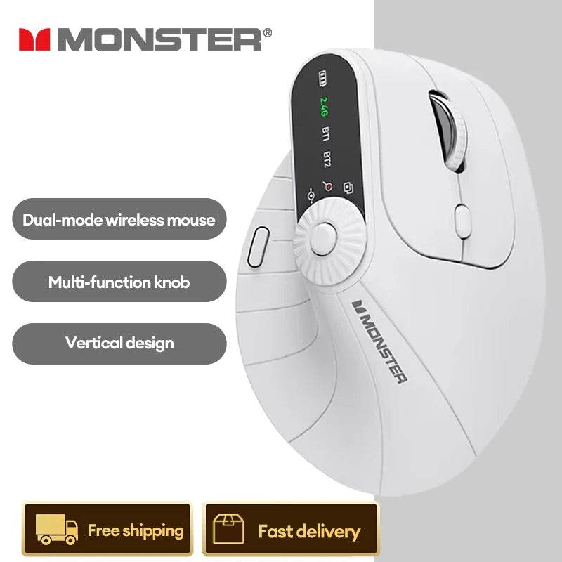 Mouse Gaming Wireless Monster M2 PRO Ergonomic Vertical - Venduqo