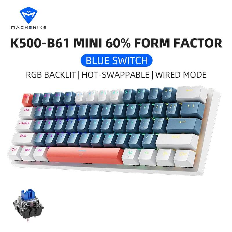 Machenike K500-B61 Mini Tastatură Mecanica 60% - Venduqo