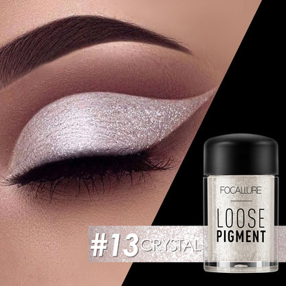 FOCALLURE Glitter Eye Shadow - Waterproof, Long Lasting, Shiny