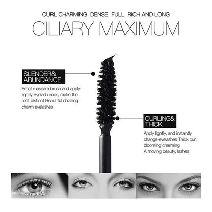 Mascara Neagră cu Gene Curling Extra Volum Waterproof