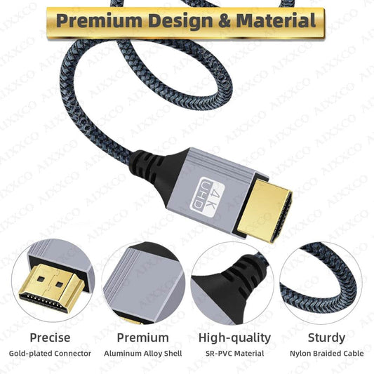 Cablu HDMI 2.0 4K 60Hz pentru Xiaomi Xbox PS5 PS4 - Venduqo