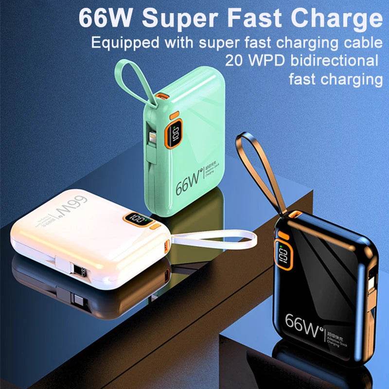 Power Bank Portabil 10000mAh/20000mAh PD20W 66W - Venduqo