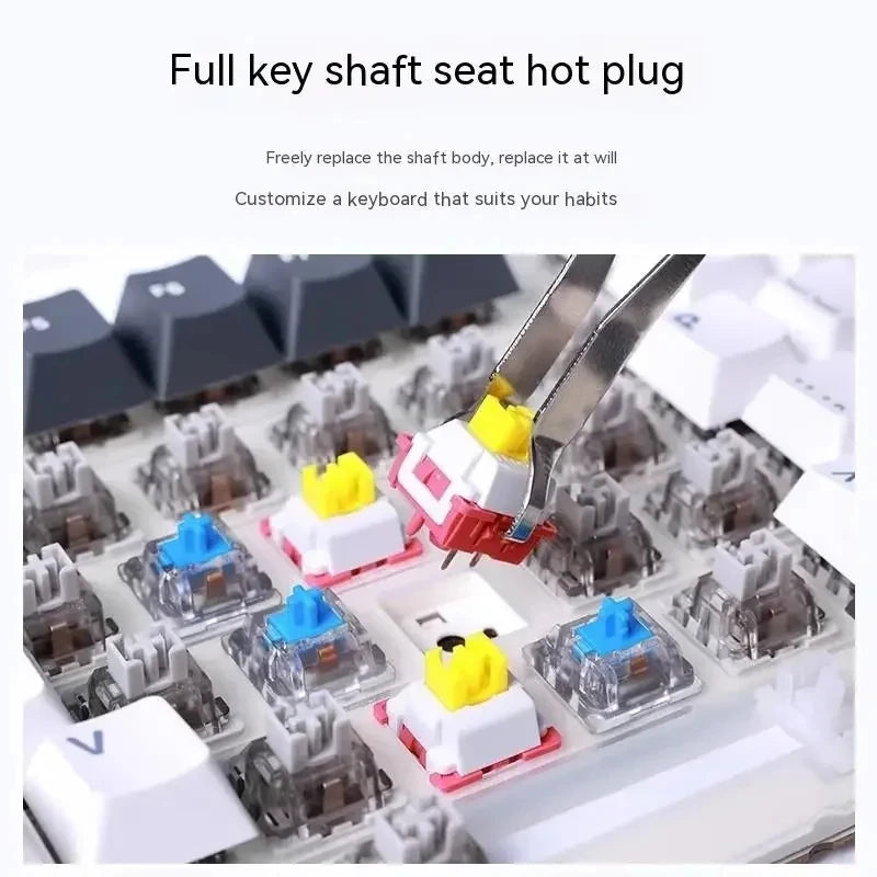 AULA F87Pro/F87 Mechanical RGB Keyboard - Tri-Mode Connectivity