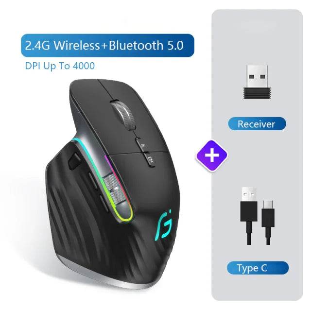 Mouse Wireless Multi-Dispozitive Bluetooth 5.0 & 3.0 - Venduqo