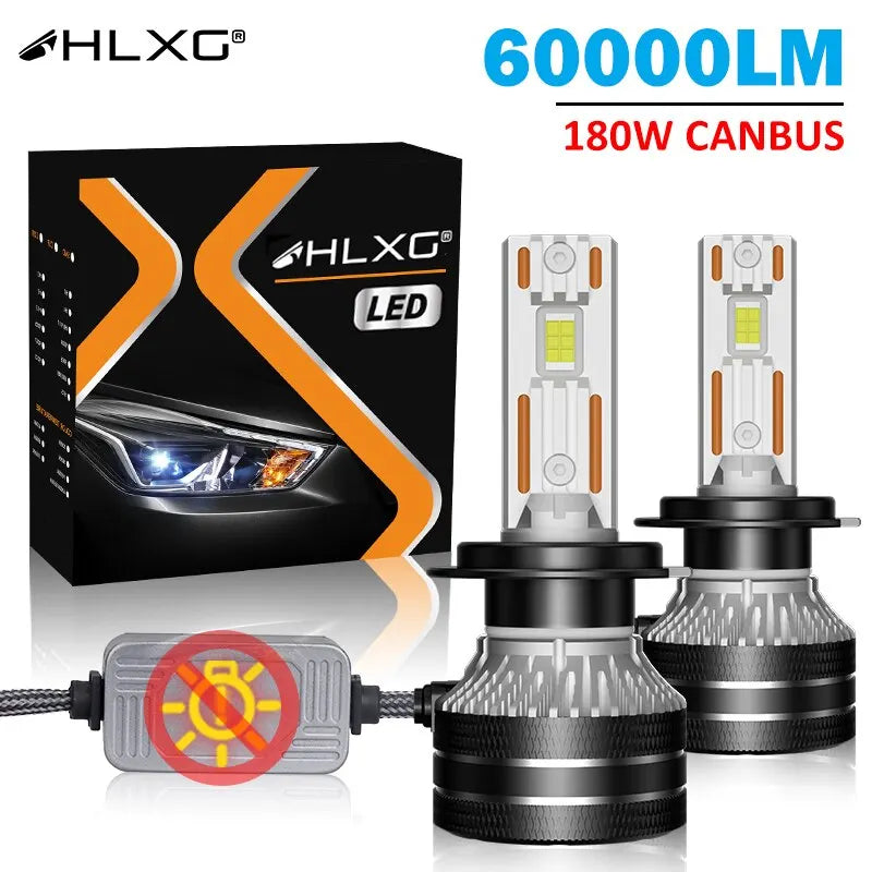 Faruri LED K5C H7 60000LM Canbus 8000K pentru Auto