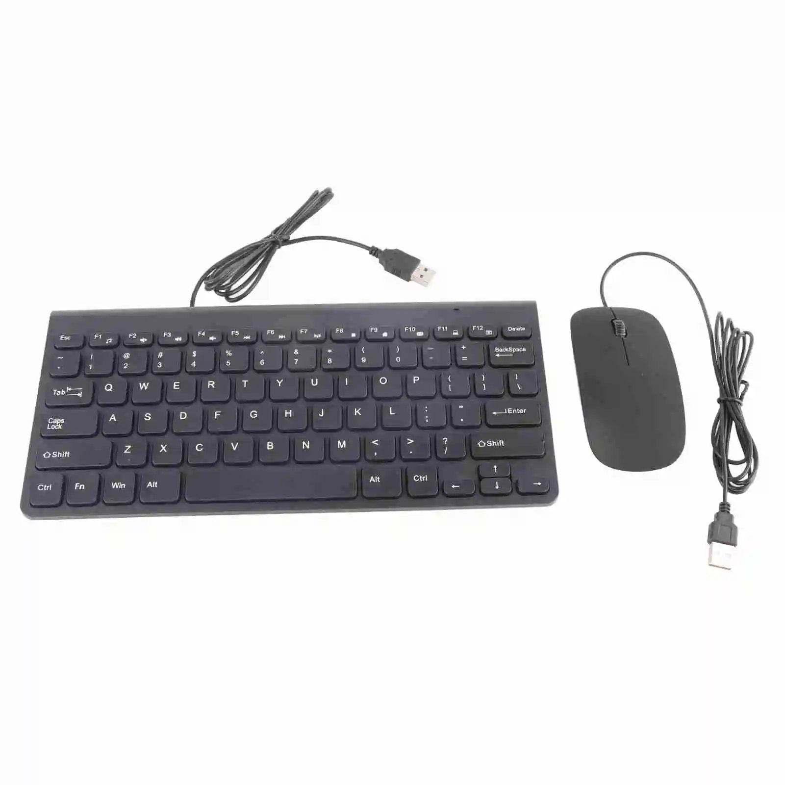 Set Combo Tastatur USB Ultra Subțire și Mouse Optic pentru PC - Venduqo