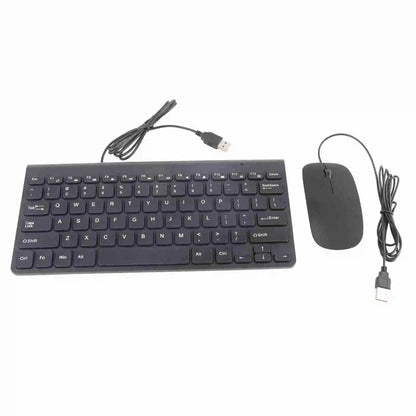 Set Combo Tastatur USB Ultra Subțire și Mouse Optic pentru PC - Venduqo