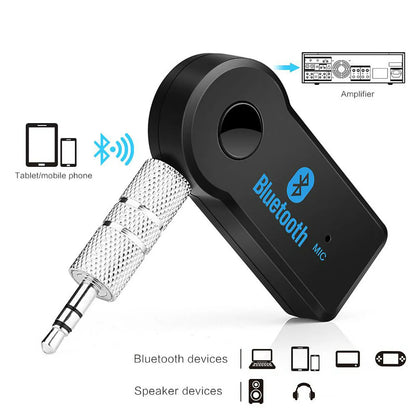 Adaptor Bluetooth 5.0 2 în 1 pentru Auto cu Jack de 3.5mm