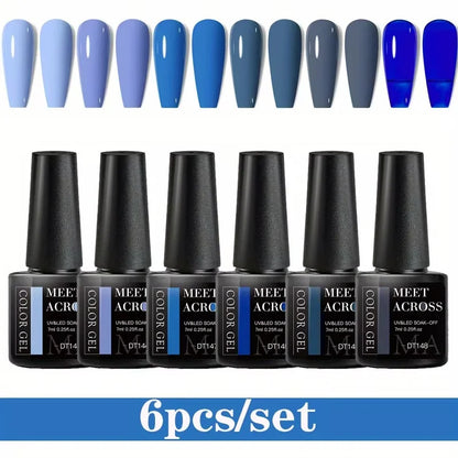 Set 6pc Oje Gel Color Clasice pentru Manichiură