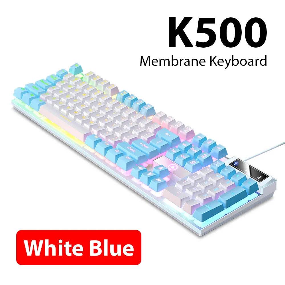 K500 Tastatură Wired cu 104 Taste pentru Birou și Gaming - Venduqo