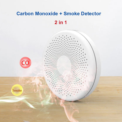 Detector de fum și monoxid de carbon WiFi 2 în 1 Tuya