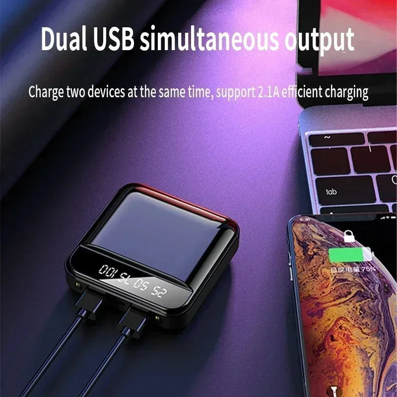 Power Bank 30000 mAh Mini cu Încărcare Rapidă