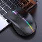 Mouse Wireless Dual-mode Reîncărcabil cu Buton Mute RGB 1600 DPI - Venduqo