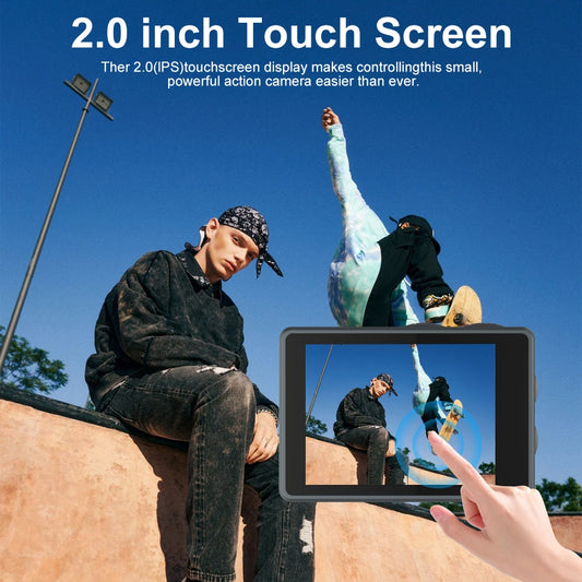 Cameră de acțiune Ourlife MTR40 5K cu ecran tactil de 2" și zoom 5x