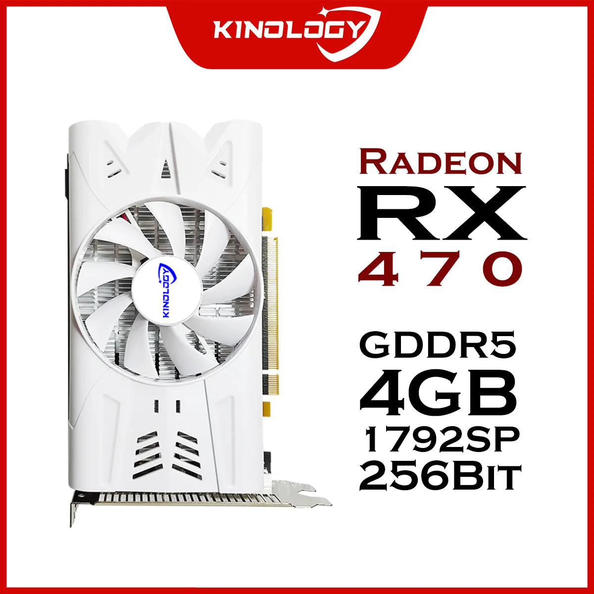 Kinology AMD RX470 4GB GDDR5 Gaming Graphics Card