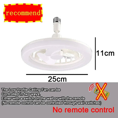 Ventilator de Tavan cu Control de la Distanță și Lumină LED E27