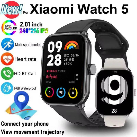 Ceas Smart Xiaomi Watch 5 pentru Bărbați și Femei - AMOLED HD - Venduqo