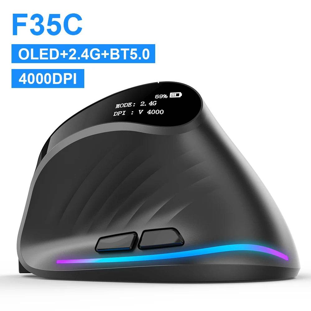 Mouse Ergonomic Lefon 2.4G Wireless Vertical Reîncărcabil - Venduqo