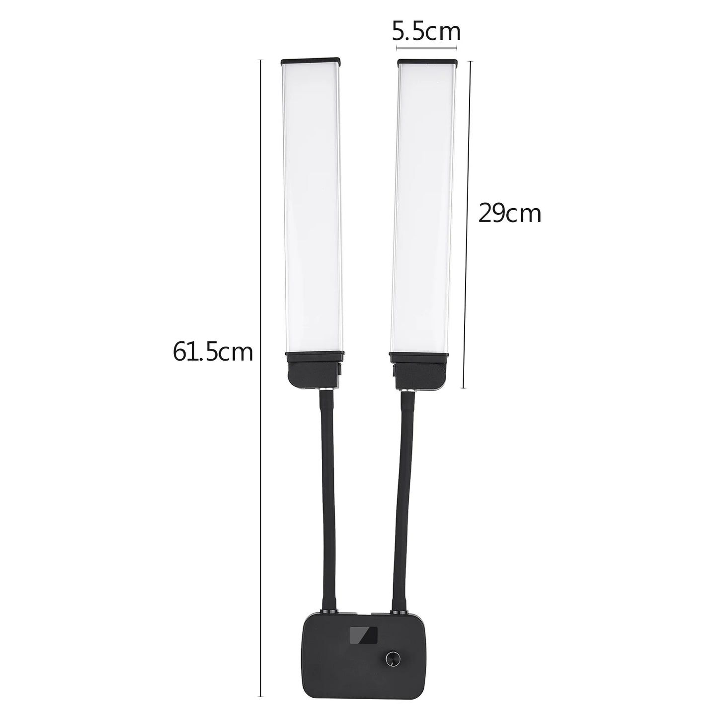 Lampa LED Flexibila cu Doua Brate Bi-color 3200K-4500K-5600K