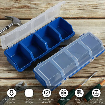 Cutie Organizator Piese din Plastic cu Capac - 2 Bucăți