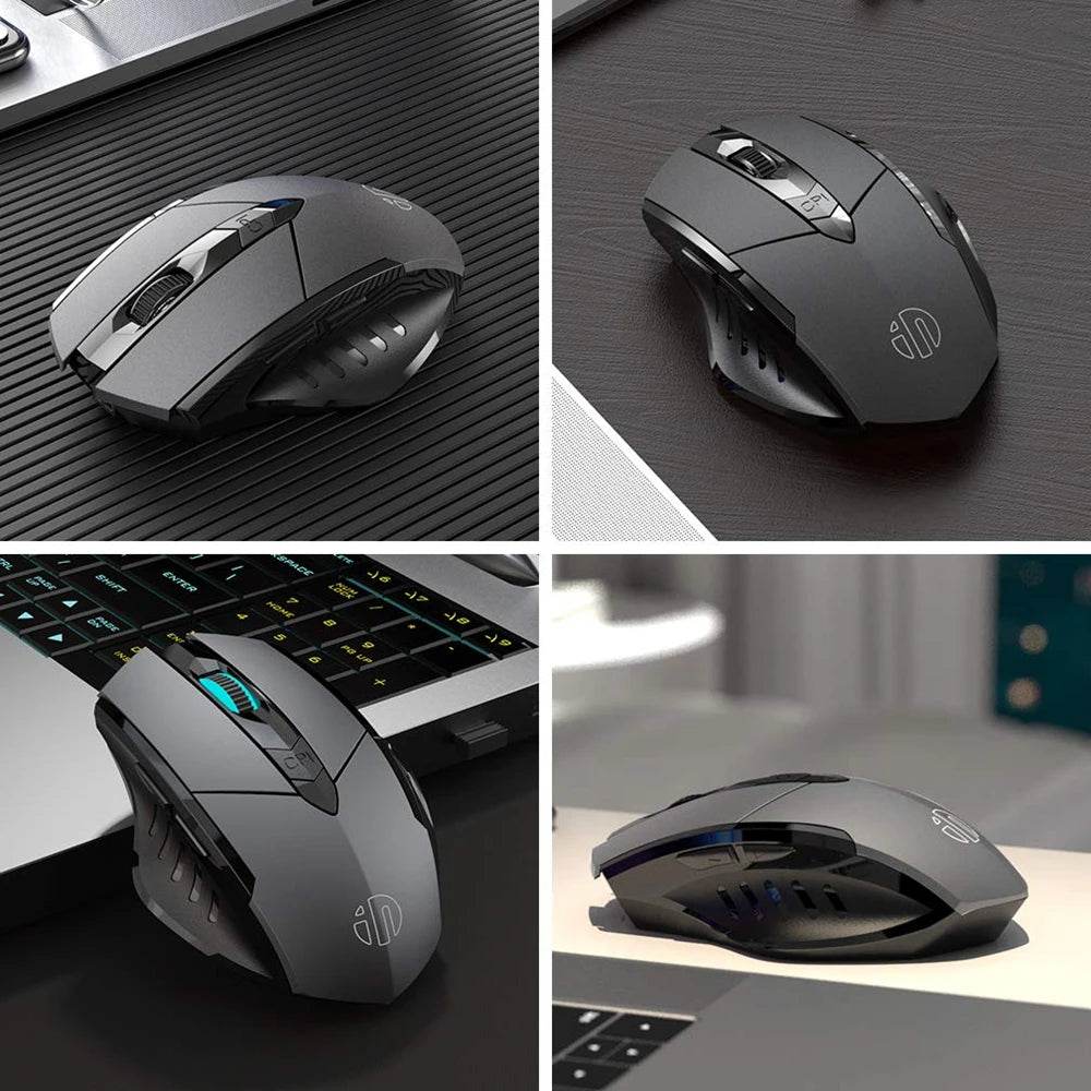 Mouse Wireless Ergonomic 2.4G USB & Type-C Reîncărcabil - Venduqo