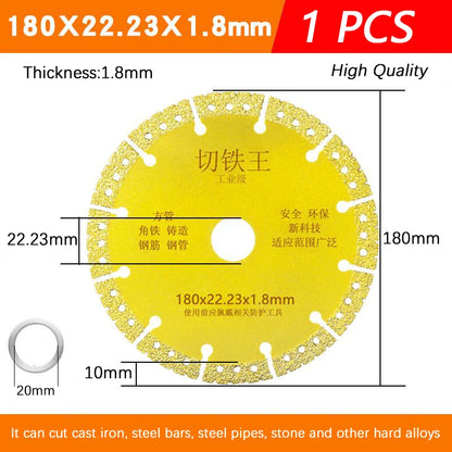 Disc diamantat pentru tăiere metal, 115/125/180mm