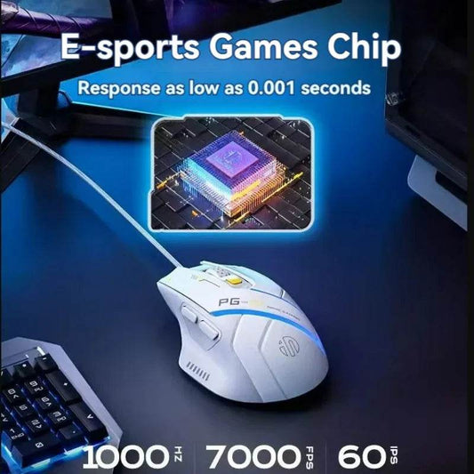 Mouse Gaming Wired Inphic PG1 cu RGB și Macro - Venduqo