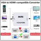 VGA to HDMI-compatible Converter HD 1080P VGA to HDMI Female to Female Adapter With Audio Output For PC Laptop HDTV Projector - Venduqo