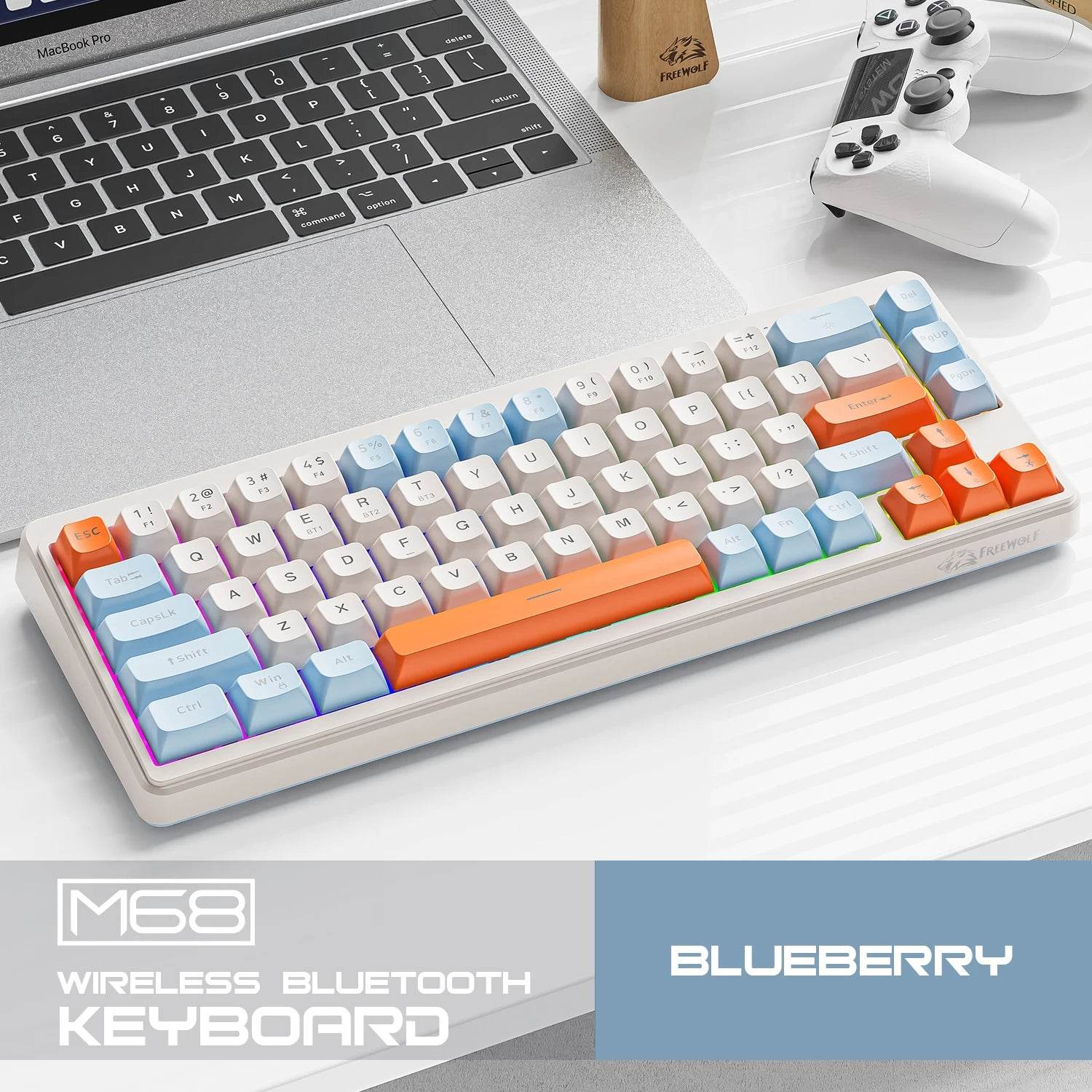 Tastatură Wireless cu Conexiune Multidevice - Venduqo