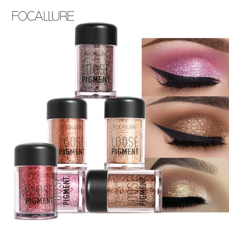 FOCALLURE Glitter Eyeshadow 18 Culori