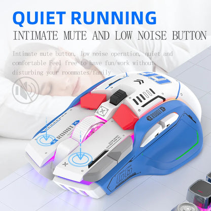 Mouse Gaming Wireless RGB Bluetooth 2.4G 12 Butoane