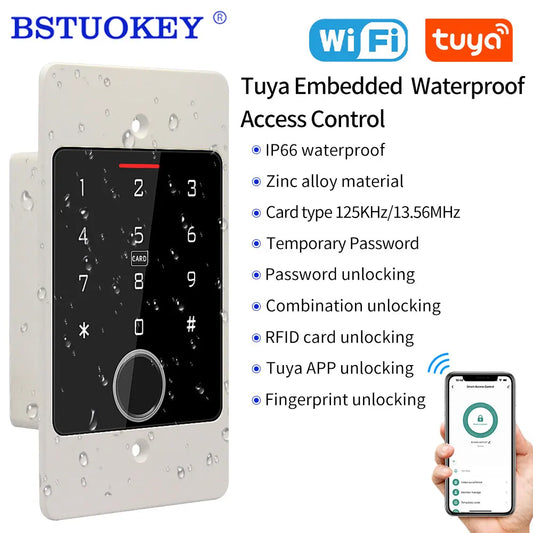 Controler de Acces RFID Waterproof WIFI cu Cititor de Amprente