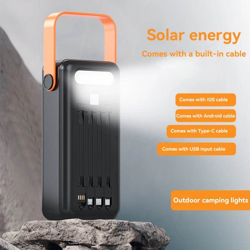 Baterie Externă Solară Xiaomi 100000mAh cu Încărcare Rapidă - Venduqo