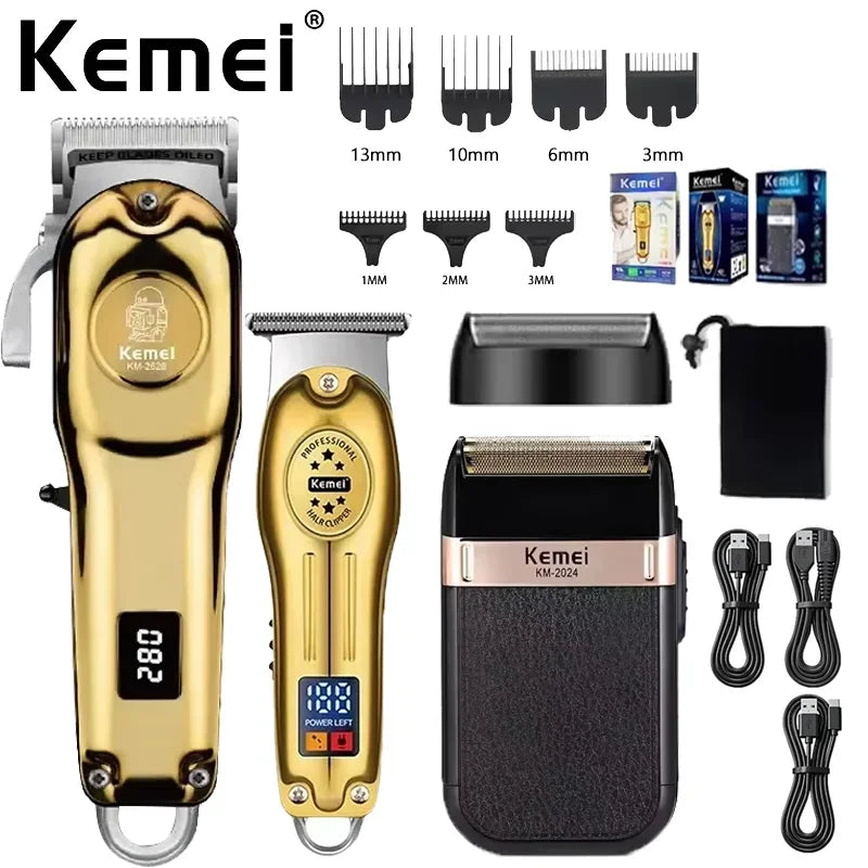 Kemei KM-2628 KM-678 KM-2024 Trimmer Electric Profesional pentru Barbă