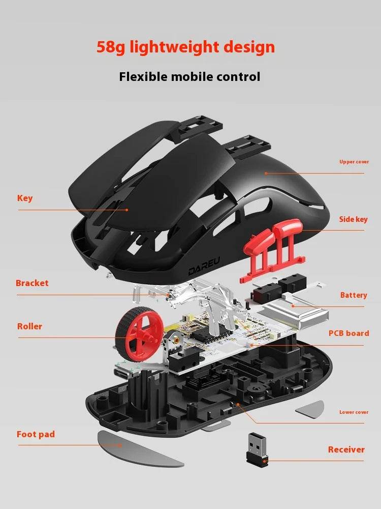 Dareu A950 Air Gamer Mouse Wireless 30000dpi - Venduqo