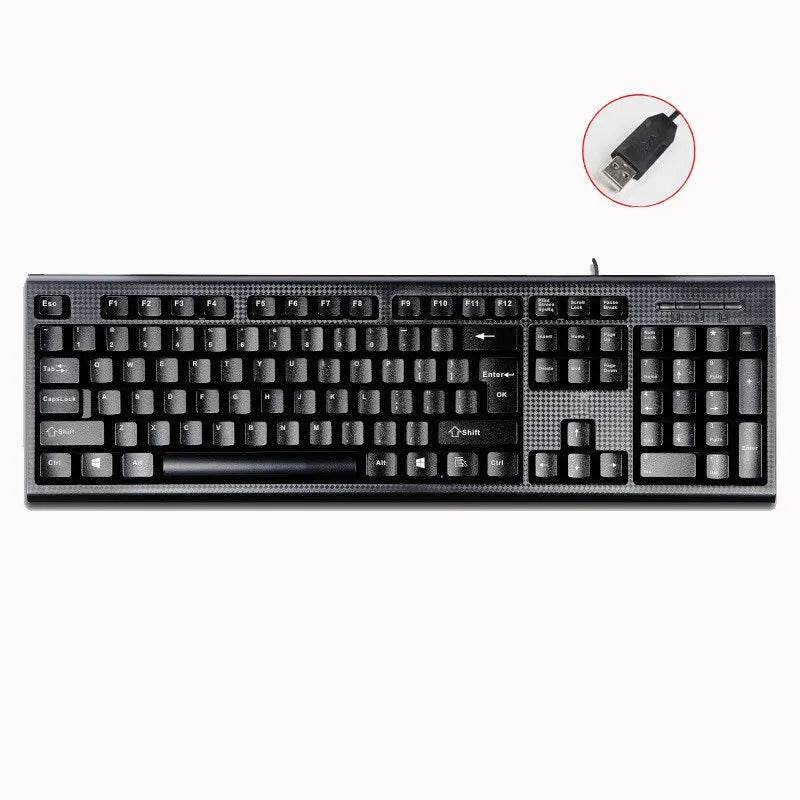 Q9 Tastatură USB cu Design Square Mouth pentru Birou - Venduqo