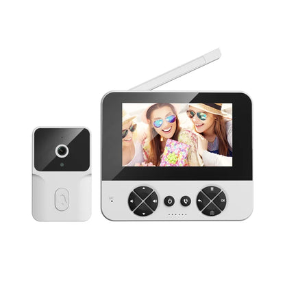 Interfon video wireless 4.3" cu camera de supraveghere