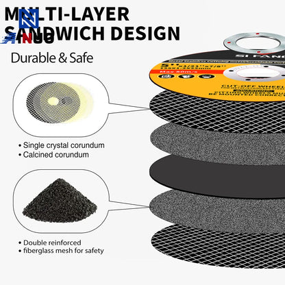 Disc de tăiere din rășină 115mm pentru metal